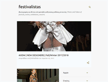 Tablet Screenshot of festivalistas.com